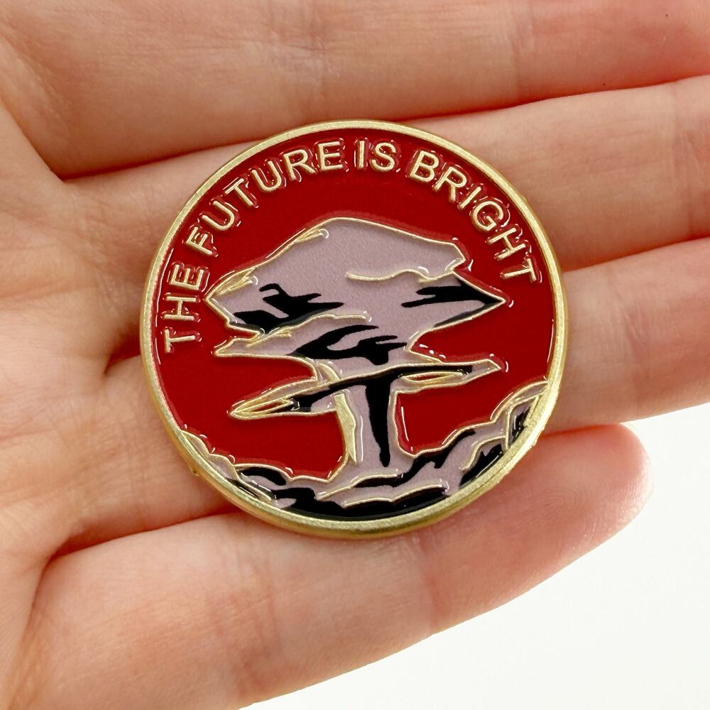 The Future is Bright Atomic Soft Enamel Pin